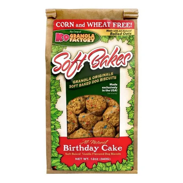 12 oz. K-9 Granola Factory Soft Bakes Birthday Cake - Health/First Aid
